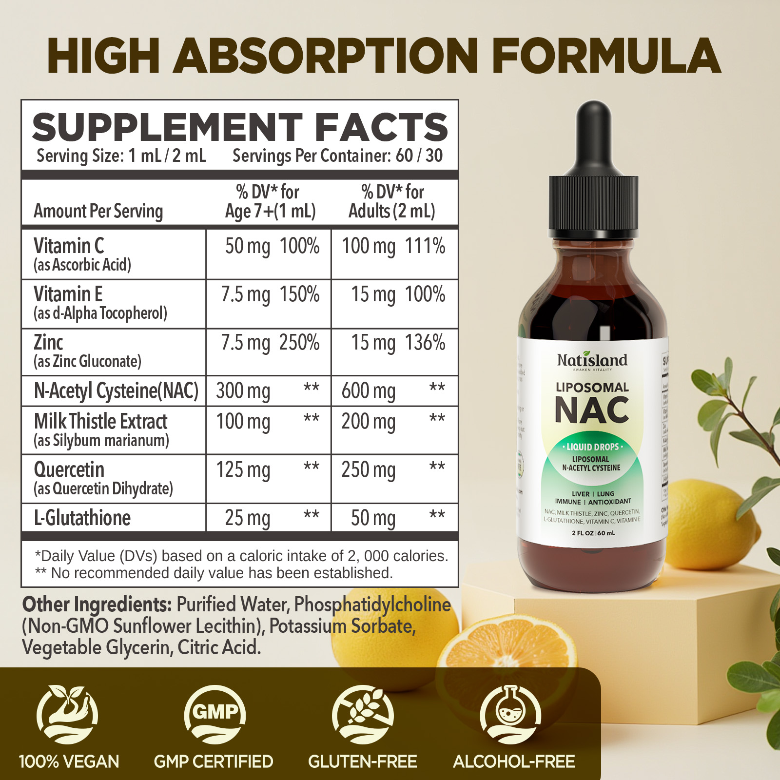 Liposomal NAC Liquid Drops - Image 2
