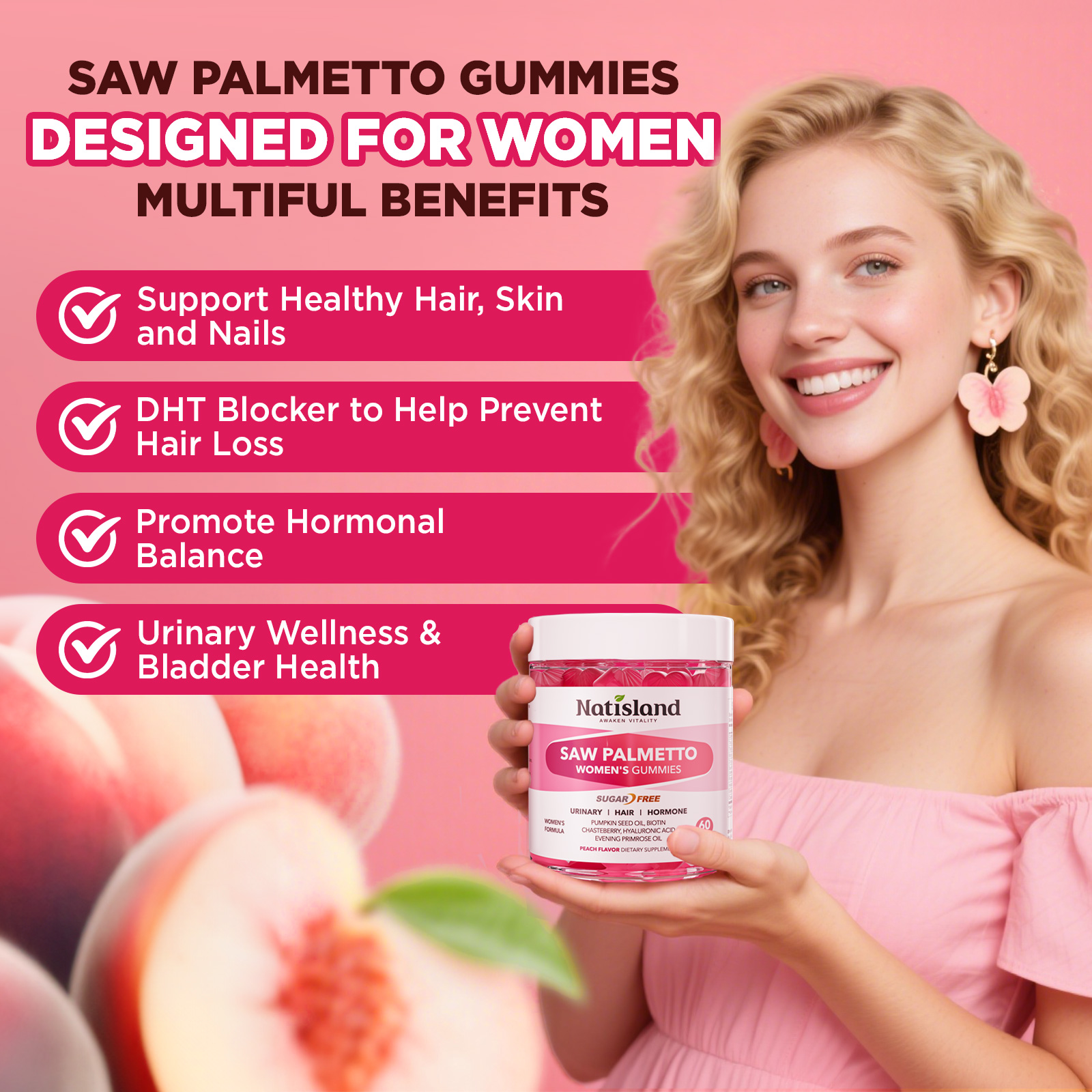 Saw Palmetto for Women Gummies - Image 3