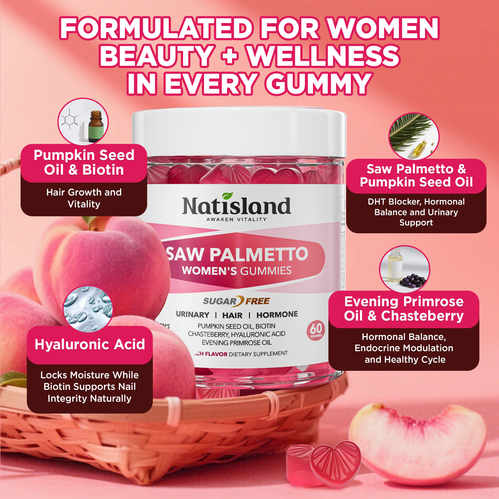 Saw Palmetto for Women Gummies - Image 4